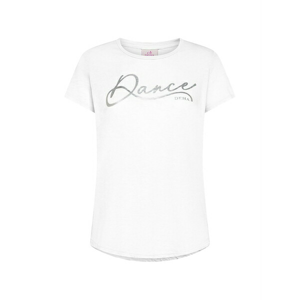 デハ レディース プルオーバー トップス Logo-print slub t-shirt White