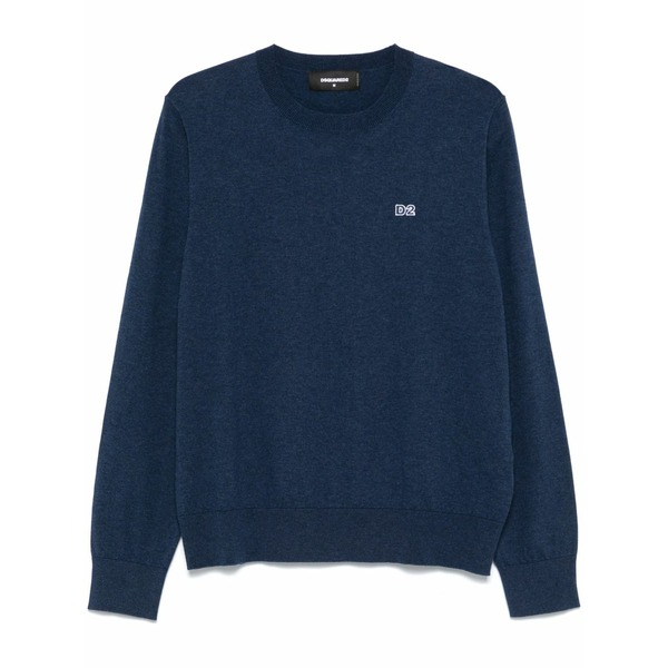ディースクエアード メンズ 編み物\u0026スウェーター アウター Crew-neck sweater Blue