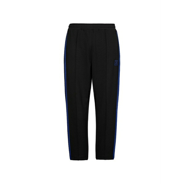 カルバンクライン メンズ 心地好いズボン下 ボトムス Logo-embroidered track pants Black