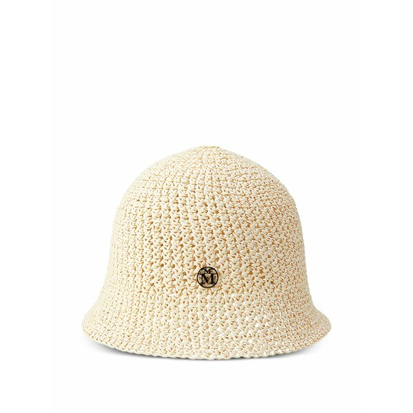 メゾンミッシェル レディース 帽子 アクセサリー Pablo logo-plaque hat Neutrals|asty