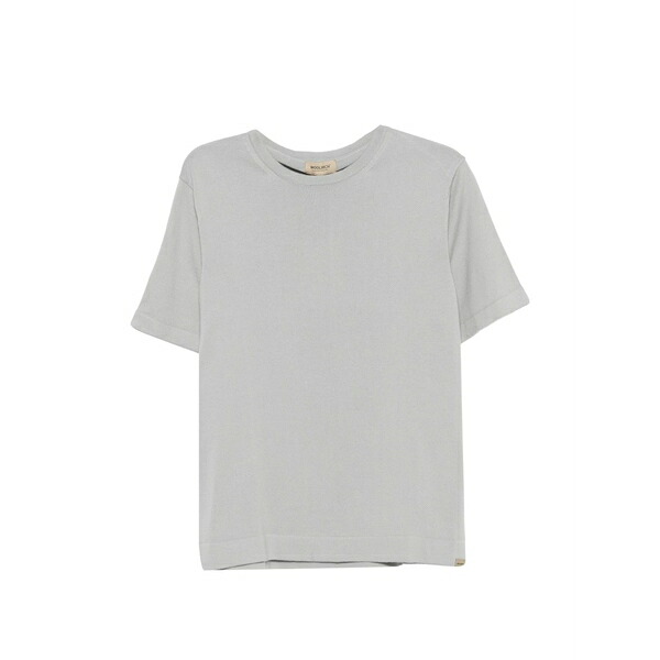 羊毛 資産家 メンズ ティーシャツ トップス Crew-neck t-shirt Grey