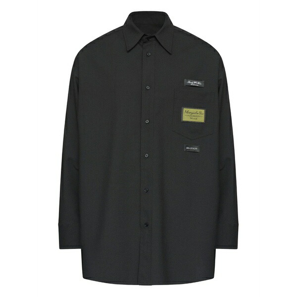マルタンマルジェラ メンズ プルオーバー トップス Long-sleeved shirt Black