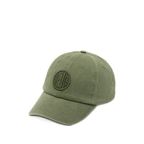デウス 抽出エキス マキナ メンズ 鳥打ち帽 付属物 Pill logo dad cap Green