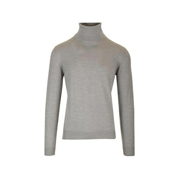 マウロ オッタヴィアーニ メンズ 編み物\u0026プルオーバー アウター Ribbed-trim roll-neck sweater Grey