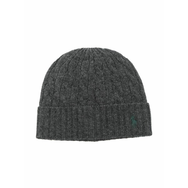 ラルフローレン メンズ 鳥打ち帽 付属物 Cable knit hat Grey