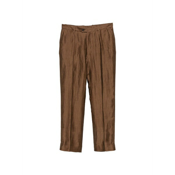 ジョンバルベイトス メンズ 心地よいズボン下 ボトムス Pressed-crease trousers Brown