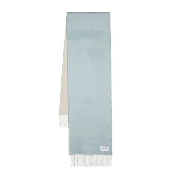 ディーフォーポイントゼロ メンズ えり巻き・袈裟・えり巻き 付属物 Logo-patch scarf Blue