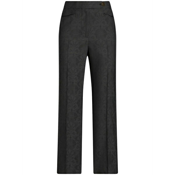 エトロ レディース 心地よいズボン下 ボトムス Floral-jacquard trousers Grey