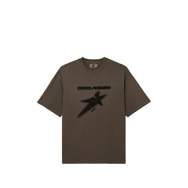 イズエ メンズ Tシャツ トップス Graphic-print t-shirt Brown｜asty
