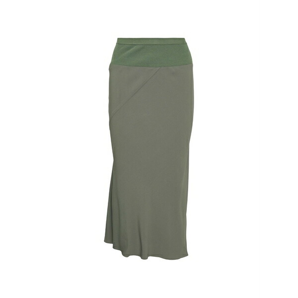 リックオウエンス レディース スコート ボトムス Ribbed-waist MIDI skirt Grey
