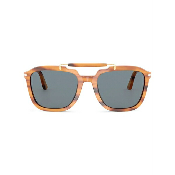 ペルソル メンズ サングラス・アイウェア 佩び物 Square-frame sunglasses Brown