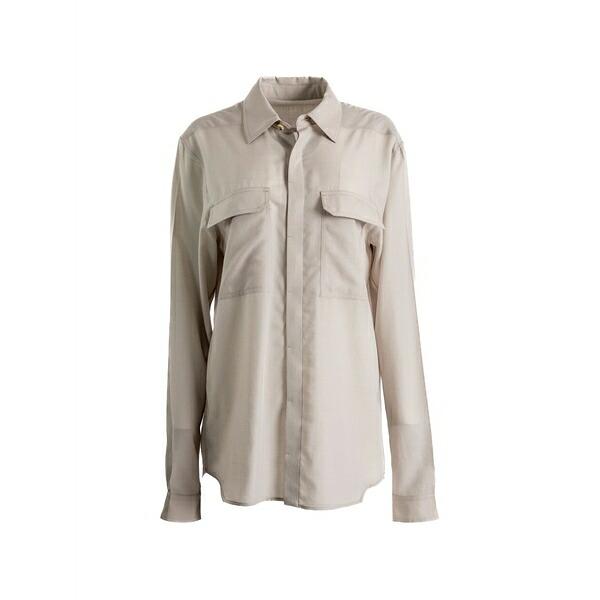 リックオウエンス メンズ プルオーバー トップス Pocket shirt Neutrals