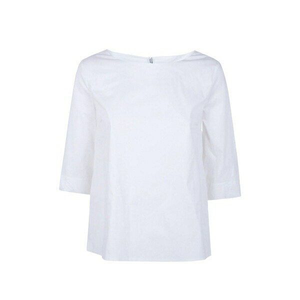 リビアナコンティ レディース プルオーバー トップス Boat-neck t-shirt White
