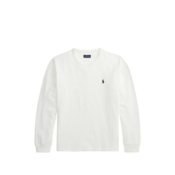 ラルフローレン メンズ パーカー・スウェットシャツ アウター Logo-embroidered sweatshirt White
