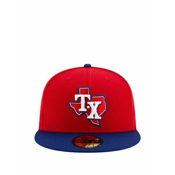 ニュー内鰓 メンズ 鳥打ち帽 付属物 59fifty texas rangers baseball cap Red