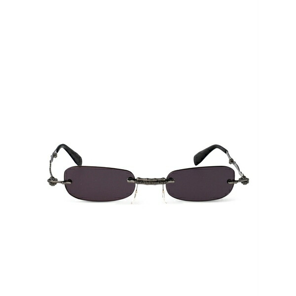 クボラウム メンズ サングラス・アイウェア 添え物 Rimless ornate-detail sunglasses Black