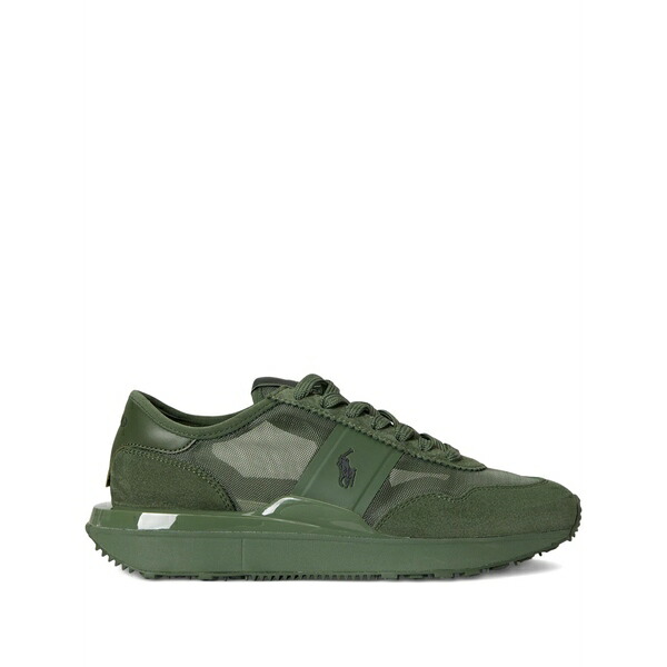 ラルフローレン レディース スニーカー シューズ Train 89 mesh and suede trainers Green