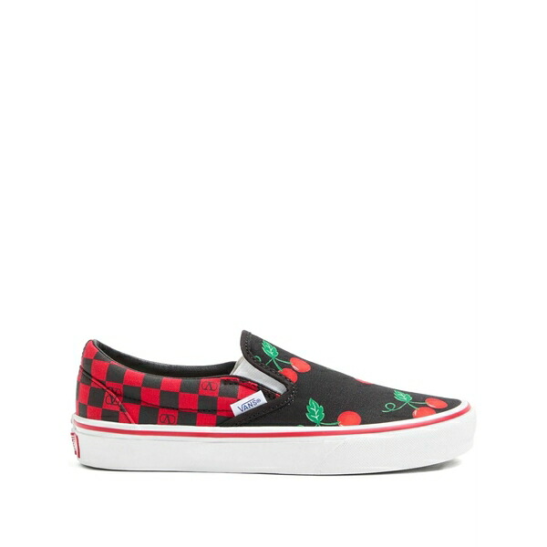 ヴァレンティノ ガラヴァーニ レディース スニーカー シューズ X vans cherryfic-print slip-on sneakers Black