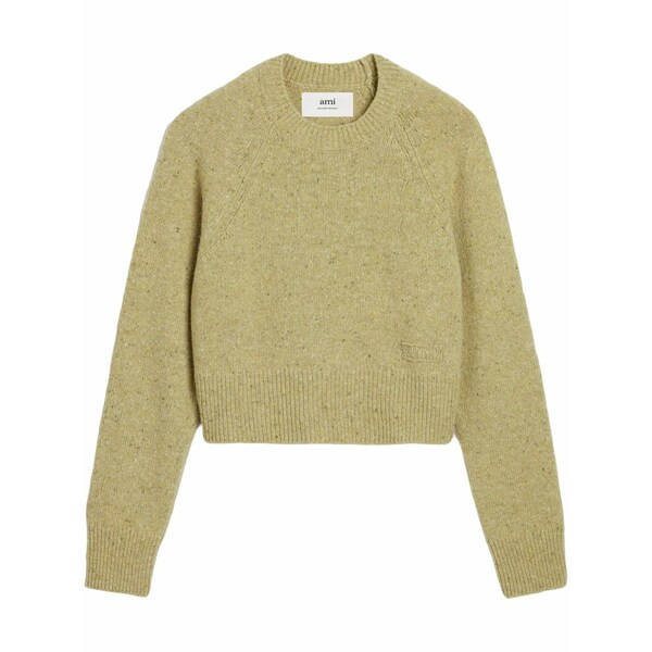 意中の女 メンズ 編み物\u0026ティーシャツ アウター Logo-embroidered crew-neck jumper Green