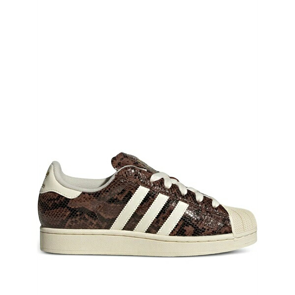 アディダス レディース スニーカー シューズ Snakeskin striped sneakers Brown
