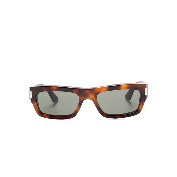 サンローラン アイウェア メンズ サングラス・アイウェア 佩び物 Rectangle-frame sunglasses Brown