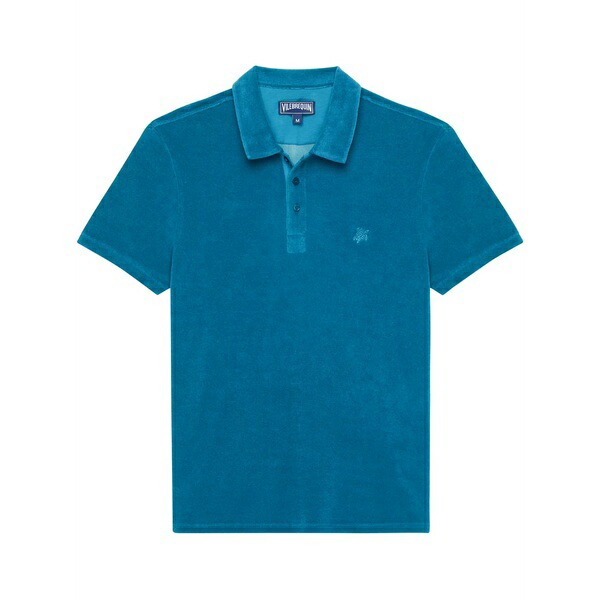 ヴィルブレクイン メンズ スポーツシャツ トップス Terry-cloth polo shirt Blue