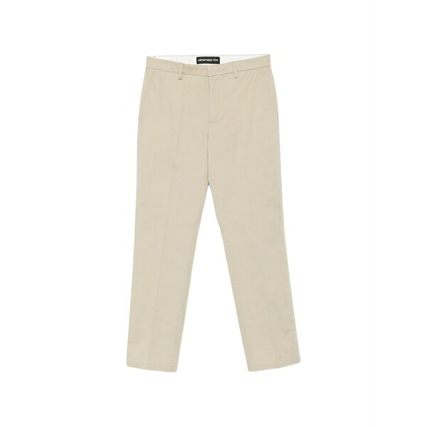 デパートメントファイブ メンズ 心地好いズボン下 ボトムス Warren logo-patch trousers Neutrals
