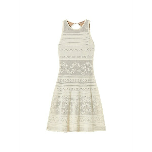 ツイン仕掛ける レディース 衣装 トップス Floral-motif sleeveless mini dress Neutrals