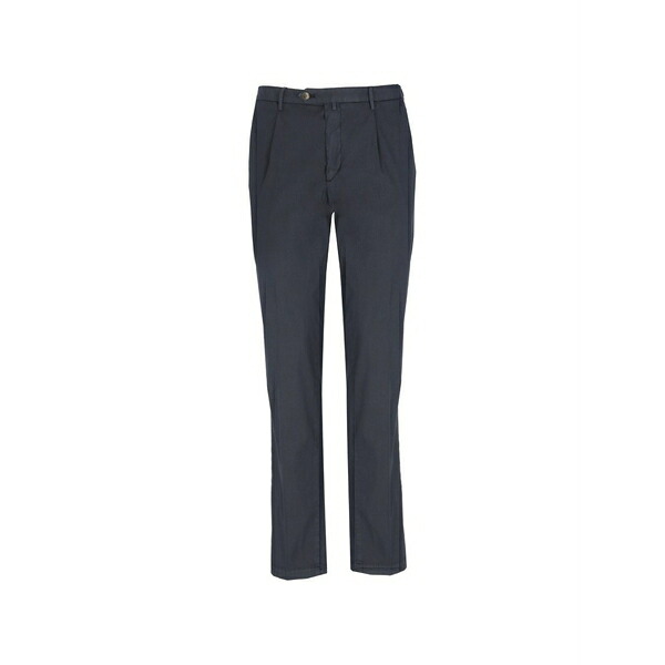 ブリ後押し 1949 メンズ 心地好いズボン下 ボトムス Pleated-detail trousers Blue