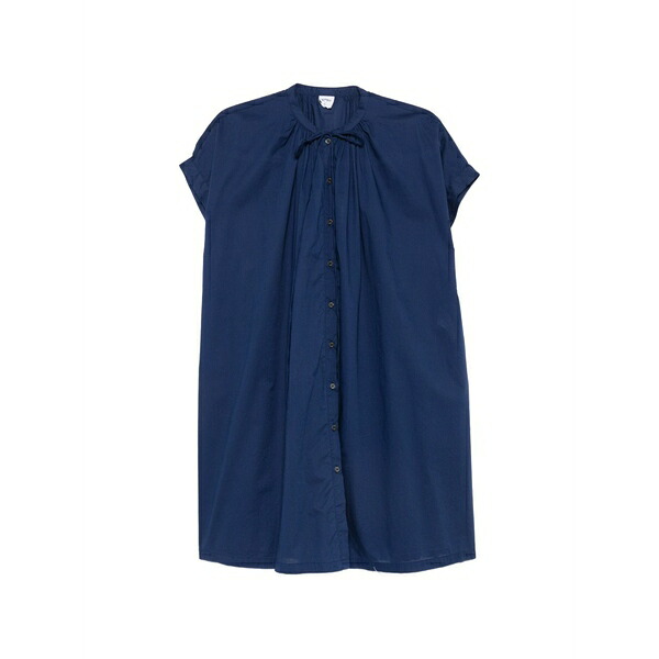 アスペジ レディース 衣装 トップス Mandarin-collar mini dress Blue