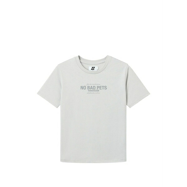 イズエ レディース ティーシャツ トップス Logo-print t-shirt Grey