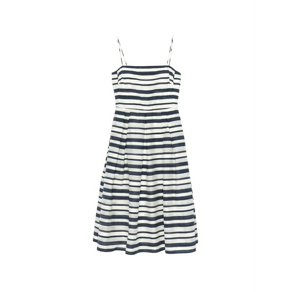ラルフローレン レディース 衣裳 トップス Striped MIDI dress Blue