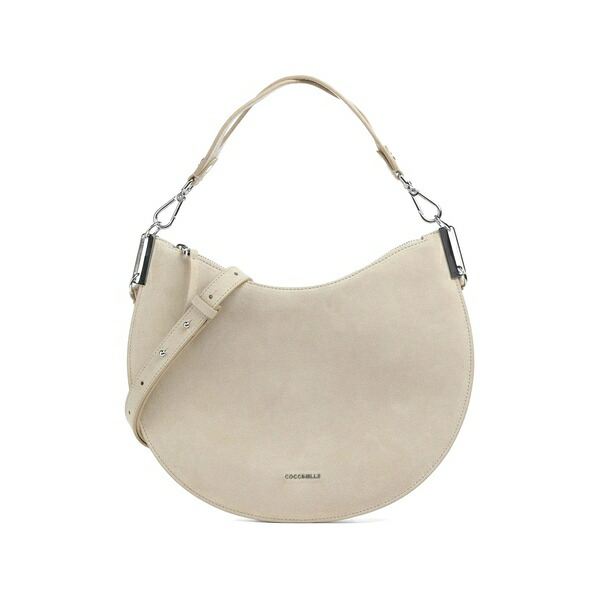 コチネレ レディース ショルダーバッグ 御徒面子 Medium sunup suede shoulder bag Neutrals
