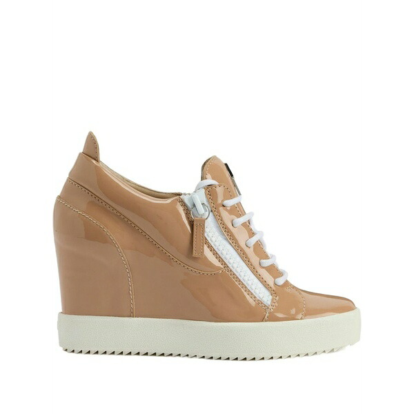 ジュゼッペザノッティ レディース スニーカー シューズ Addy wedge patent-leather wedge trainers Neutrals