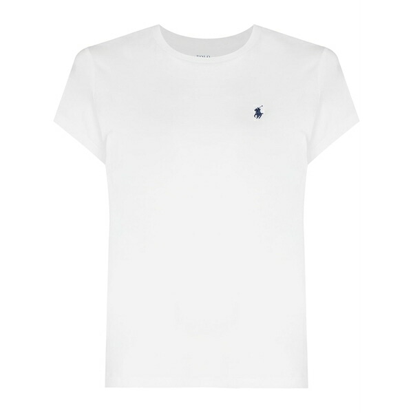 ラルフローレン レディース プルオーバー トップス Polo pony slim cotton t-shirt White