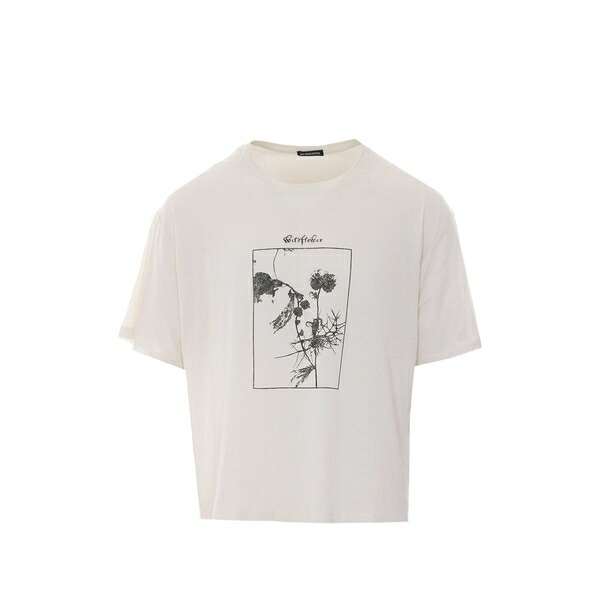 アン ドゥムルメステール メンズ ティーシャツ トップス Floral-print t-shirt White