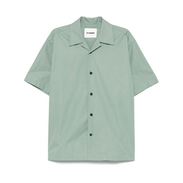 ジル・サンダー メンズ プルオーバー トップス Cotton shirt Green