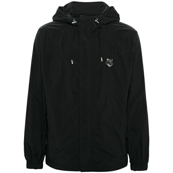棲み家 狐狸 メンズ 上衣＆上衣 アウター Chillax fox hooded windbreaker Black
