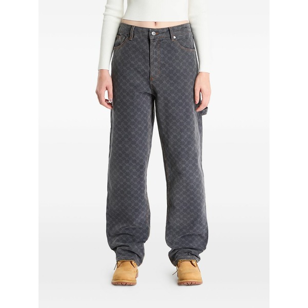 デイリー・調査報告 レディース 心地好いズボン下 ボトムス Monogram workwear jeans Grey