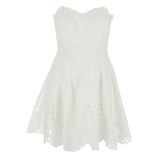 チャロ ルイス イビザ レディース 衣裳 トップス Strapless mini dress White