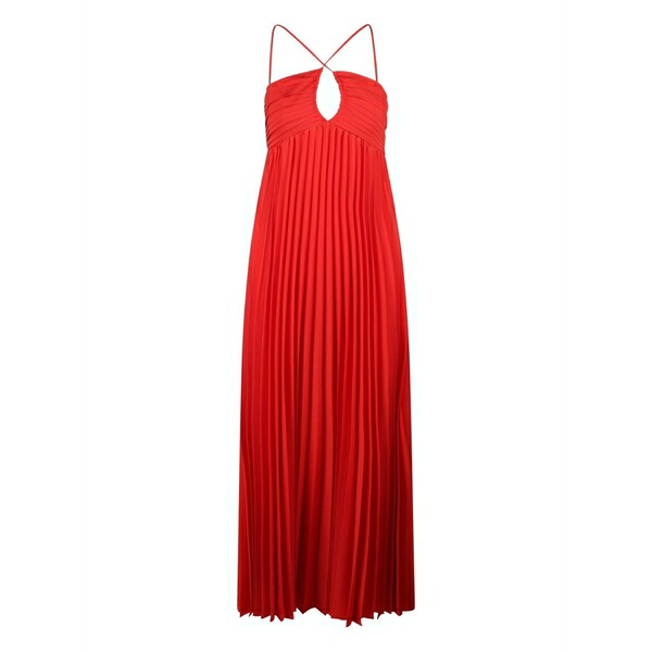 パロッシュ レディース 衣裳 トップス Pleated maxi dress Red