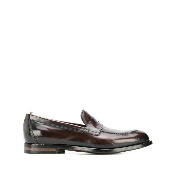 オフィチーネ 創作的 メンズ スリッポン・ローファー シューズ Ivy penny loafers Brown