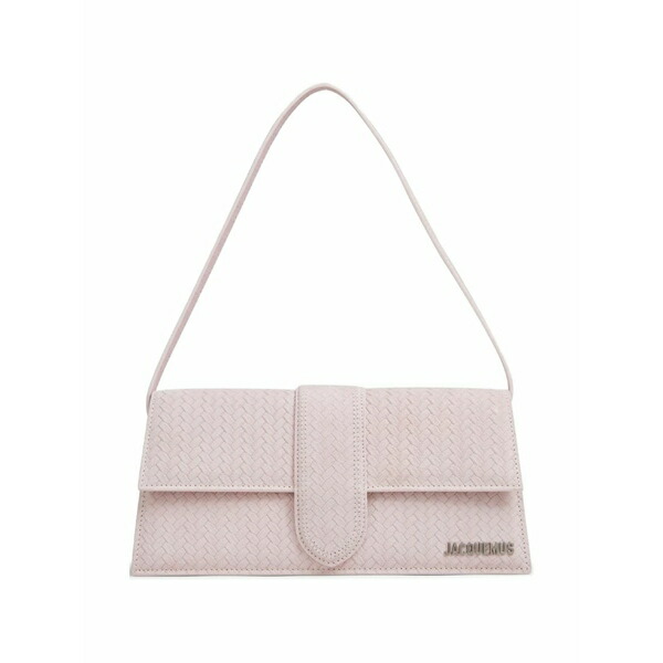 ジャクエムス レディース ショルダーバッグ 御徒面子 Woven shoulder bag Pink