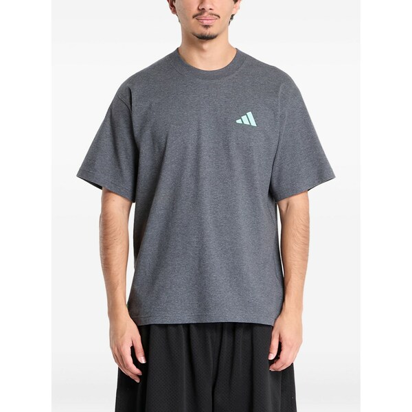 アディダス メンズ ティーシャツ トップス X mercedes logo-detail t-shirt Grey