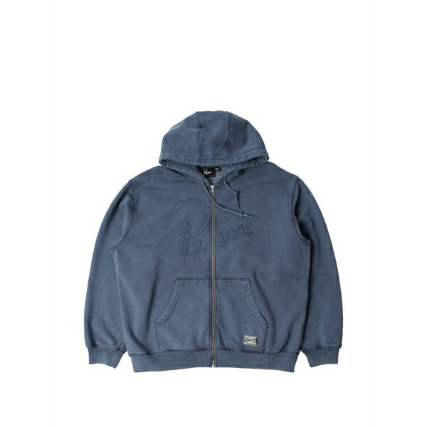 ﾊﾞｲﾊﾟｰﾗ メンズ パーカー・スウェットシャツ アウター Embroidered-logo washed-finish hoodie Grey