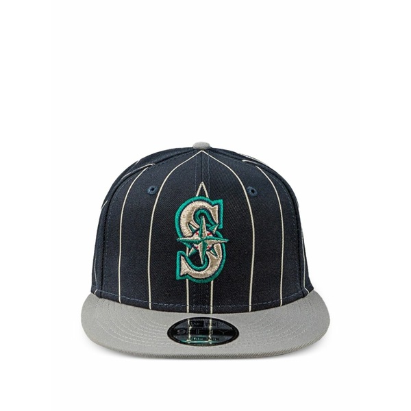 ニュー内鰓 メンズ 鳥打ち帽 付属物 9fifty seattle mariners pinstripe cap Blue
