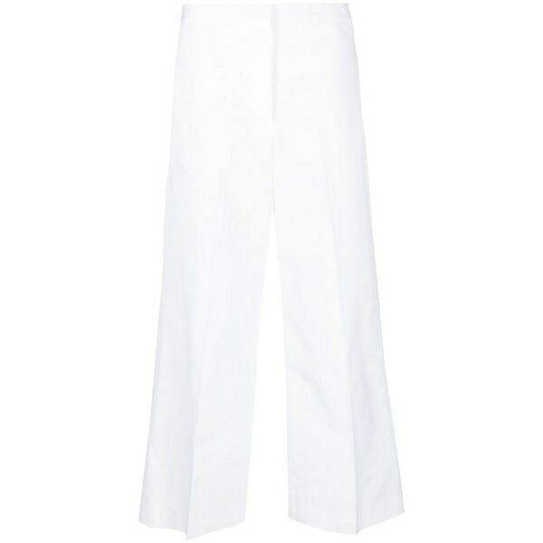 ファビアナ フィリッピ レディース 心地よいズボン下 ボトムス Wide-leg tailored trousers White