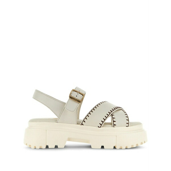 ホー鵞鳥 レディース サンダル シューズ 55粍 leather sandals Neutrals