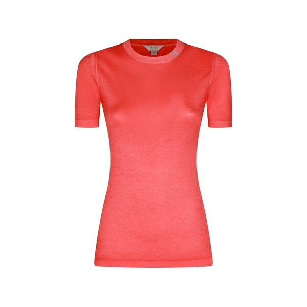 マロ レディース 編み物\u0026プルオーバー アウター Tavollozza short-sleeve cashmere sweater Red