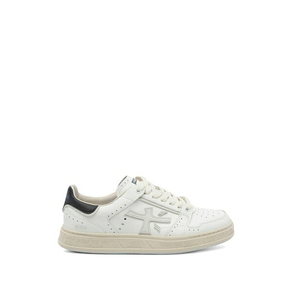 プレミアータ メンズ スニーカー シューズ Quinn perforated logo-detail sneakers White
